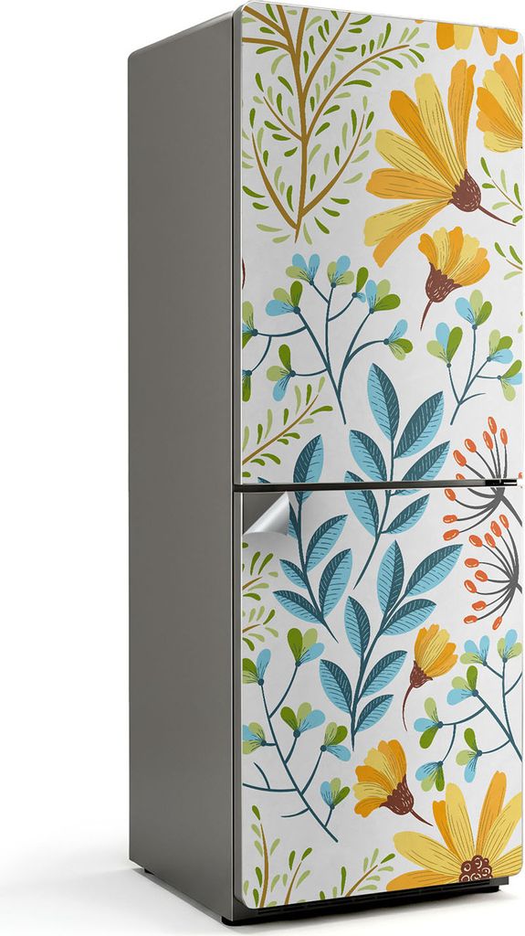 Sonnenstrahlen im Wald – Kühlschrank Aufkleber – Klebefolie Kühlschrank – Kühlschrank Nachbildung – Kühlschrankfolie selbstklebend – ...
