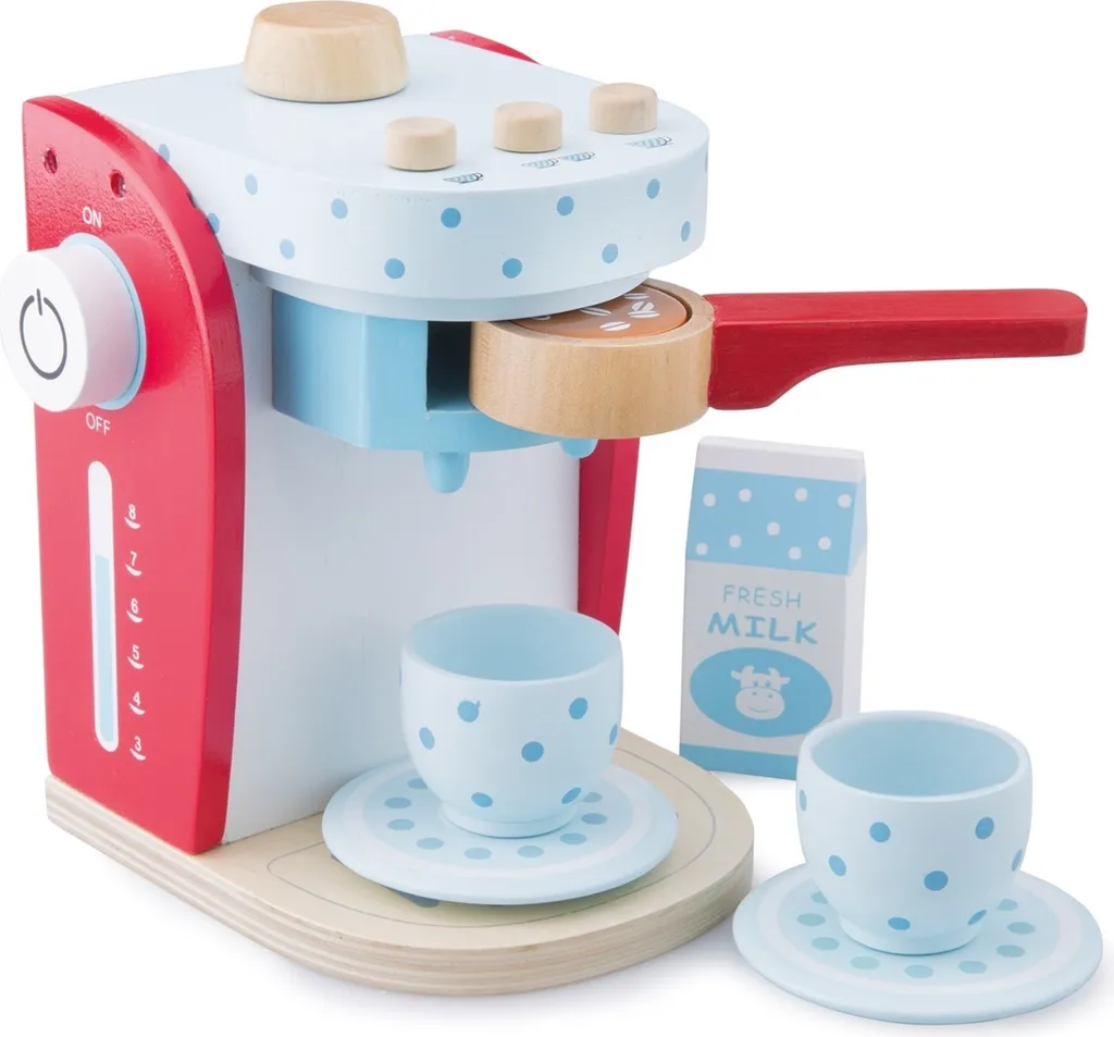 Machine à Café Jouet en Bois - Ensemble de Cuisine Enfant New Classic