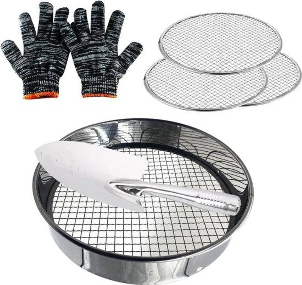 Tamis de jardinage circulaire 25cm - Filtre à terreau et compost en métal
