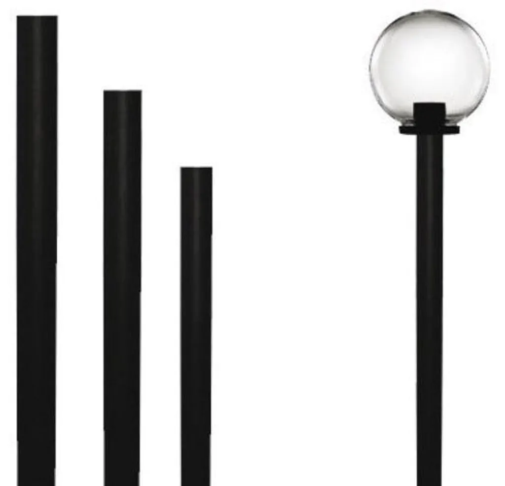 Éclairage d'allée et balisage de jardin Sfera Globo en PVC, mât de 180 cm