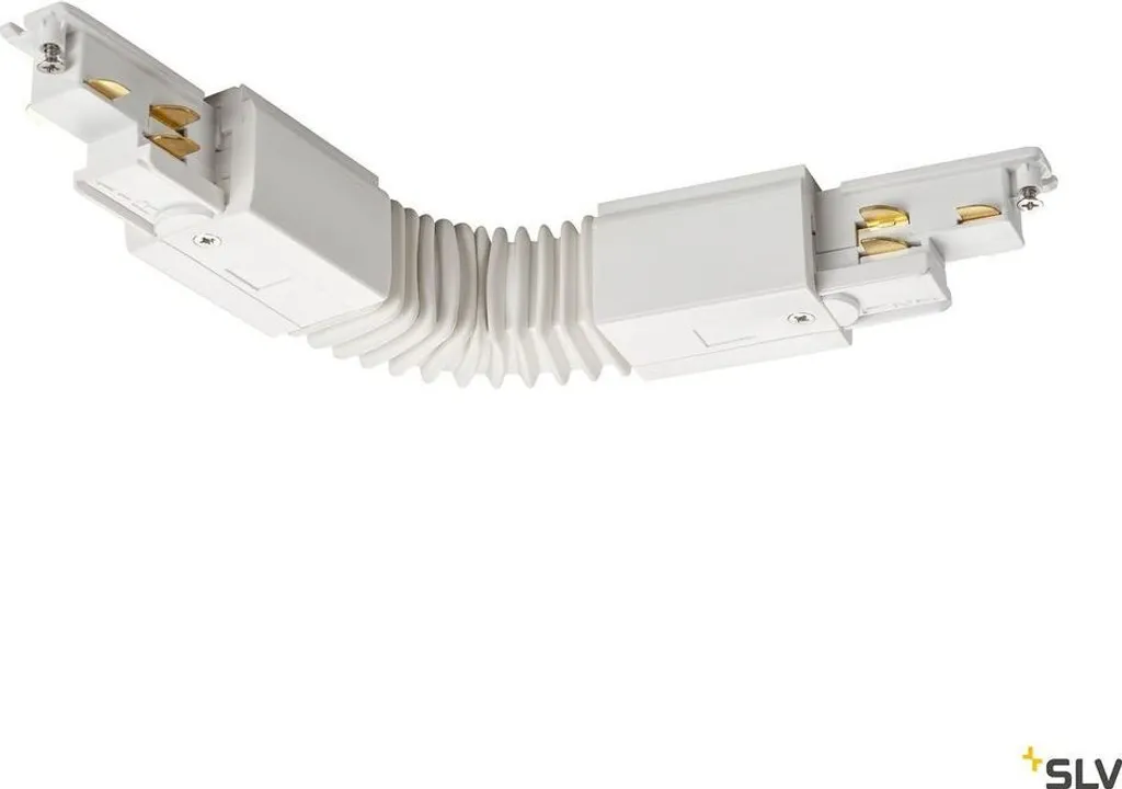 Connecteur d'angle flexible blanc S-Track Dali pour éclairage sur rail