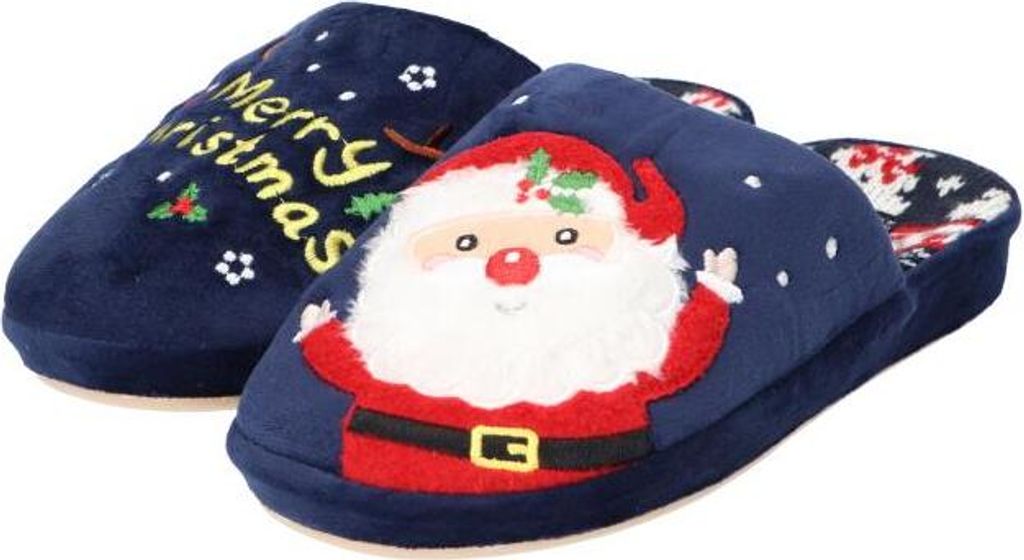 AMERICAN CLUB, SL19, Niedliche Hausschuhe, Weihnachtsthema Pantoletten, Xmas Hausschuhe, Weiche Plüsch-Weihnachtsbaumwo, Warme Damen-Hausschuhe, P...
