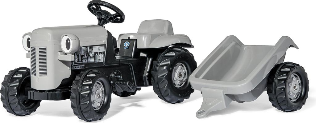 rolly toys Kid Little Grey Fergie Traktor mit Trailer - Maße: 1340x470x520 mm; 14941