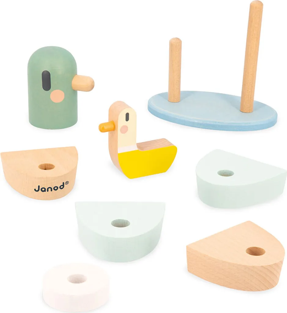 Jouet éducatif Canard Sweet Cocoon Janod en bois certifié durable