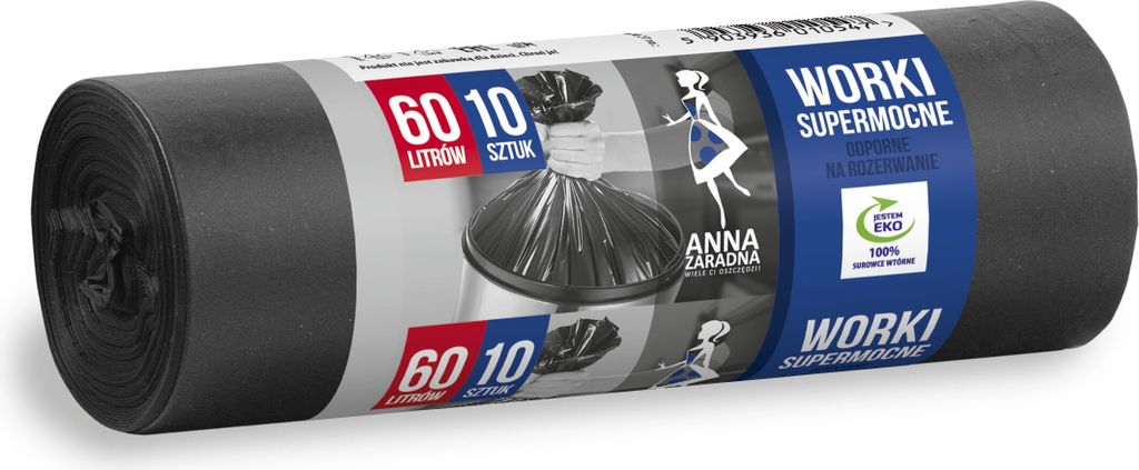 Anna Zaradna Hochleistungs-Mllbeutel 60L, 10 Stk. Produktbild 
