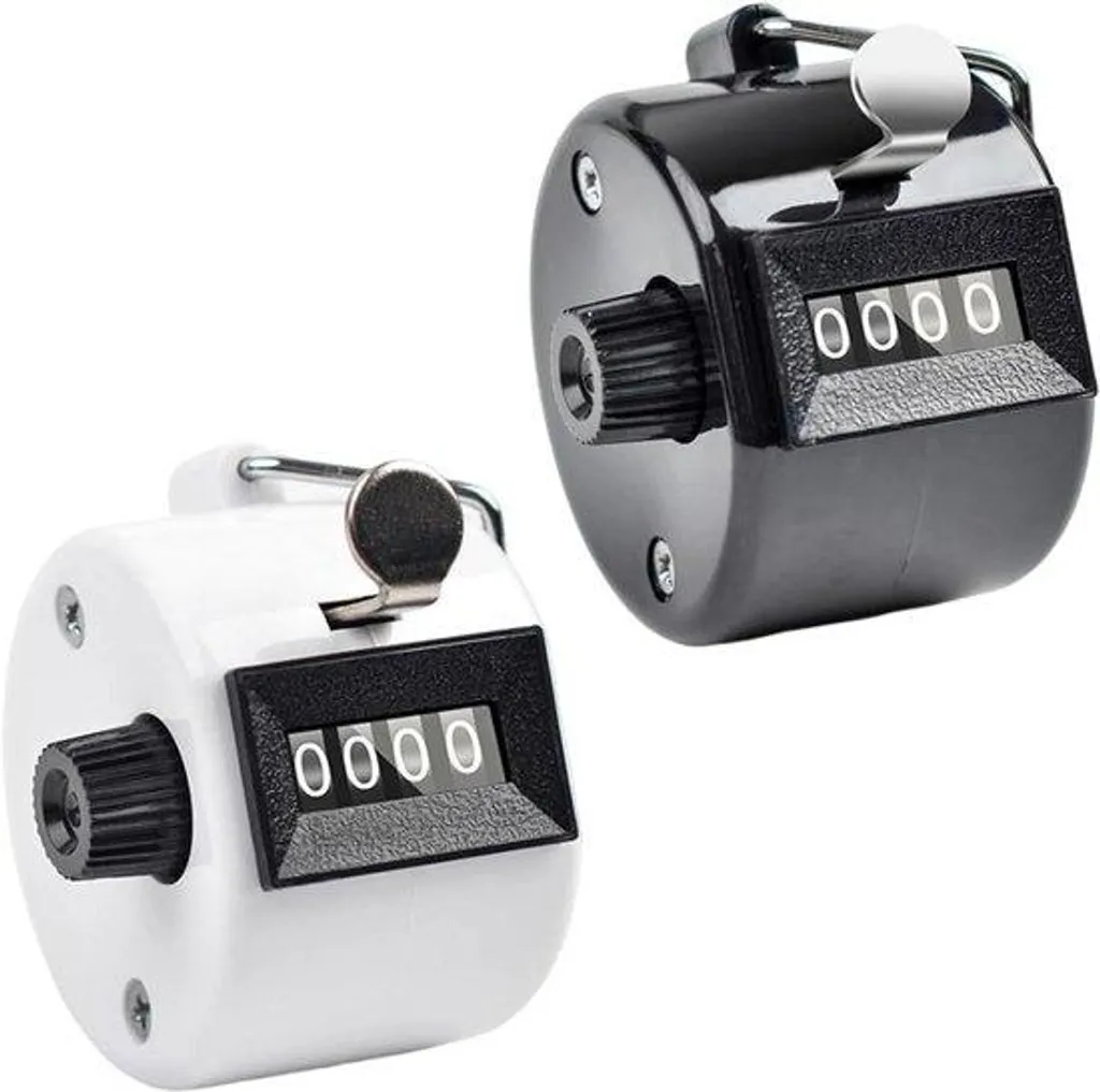 Compteur manuel de personnes robuste avec anneau de doigt - Lot de 2