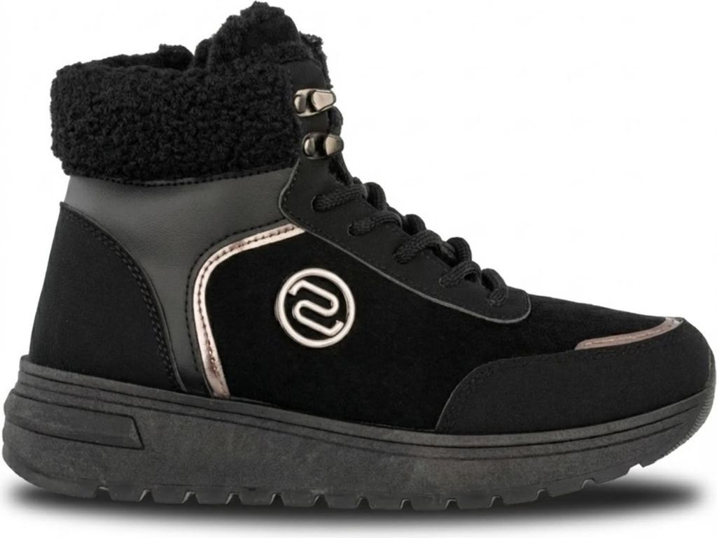 Damen Isoliert Winterschuhe Gefüttert Stiefel Schnürung Schwarz Sneaker Gillera Gr.37