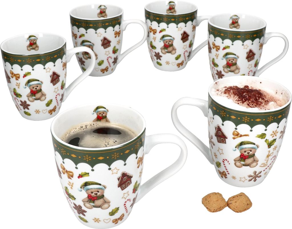 MamboCat Friend Set de 6 tasses à café 480 ml Porcelaine Image du produit 