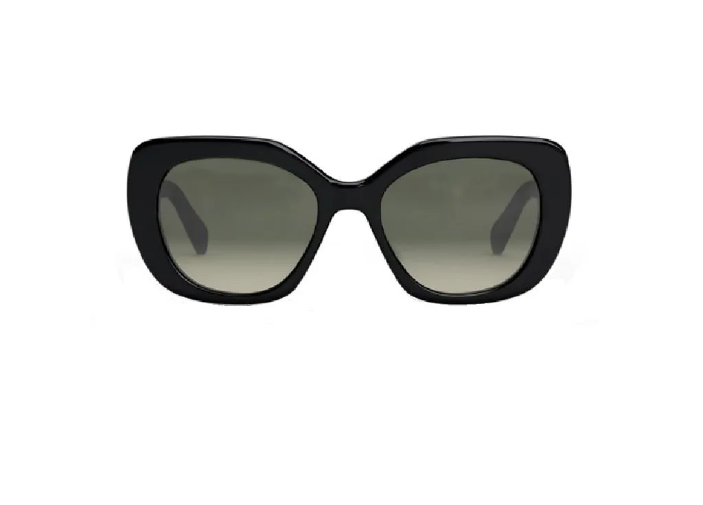 Monture Solaire Femme CELINE CL40297U 01A Design Carré Oversize Noir