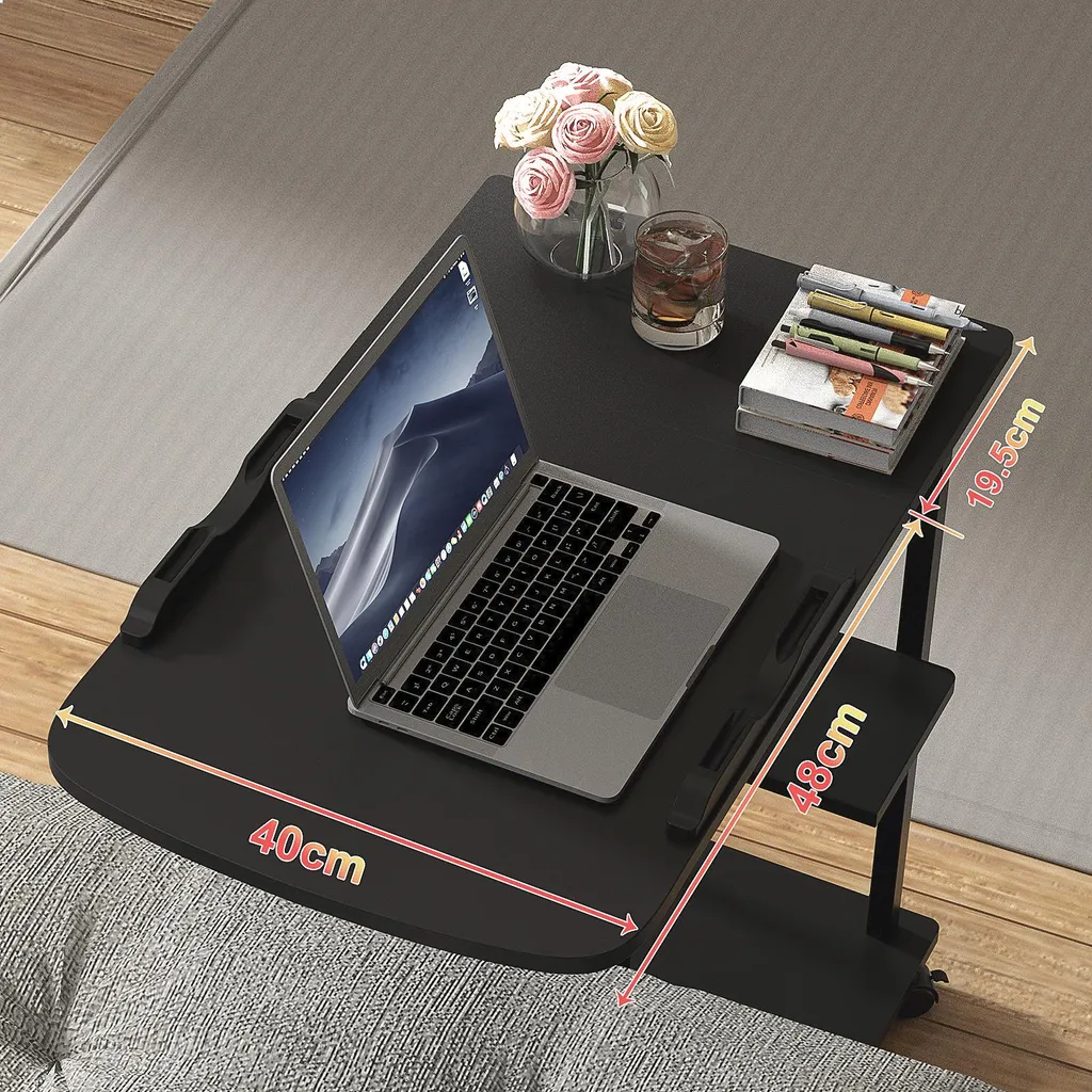 Table d'appoint informatique avec 3 niches de rangement et bloc électrique - 6