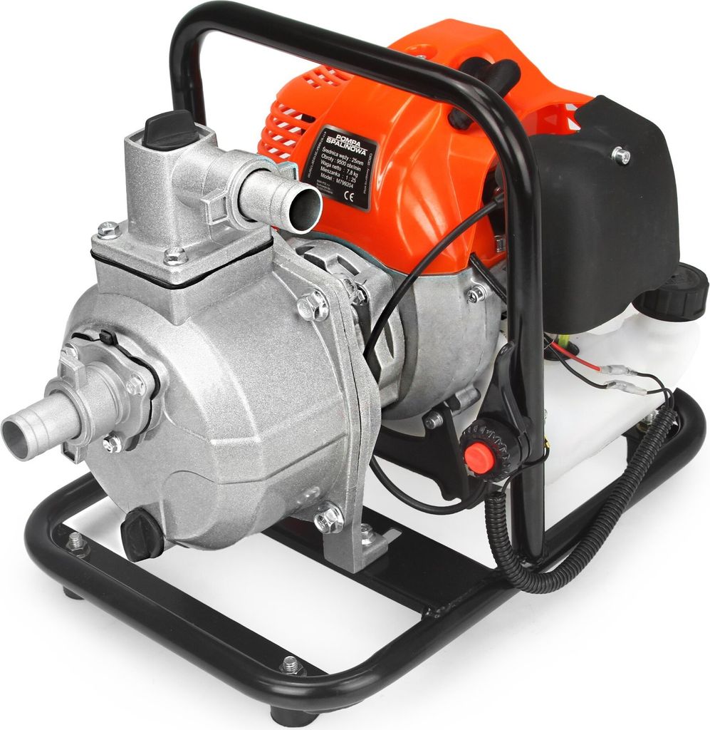 Benzin Wasserpumpe 1''  5,2 PS Gartenpumpe 2-Takt Produktbild 2