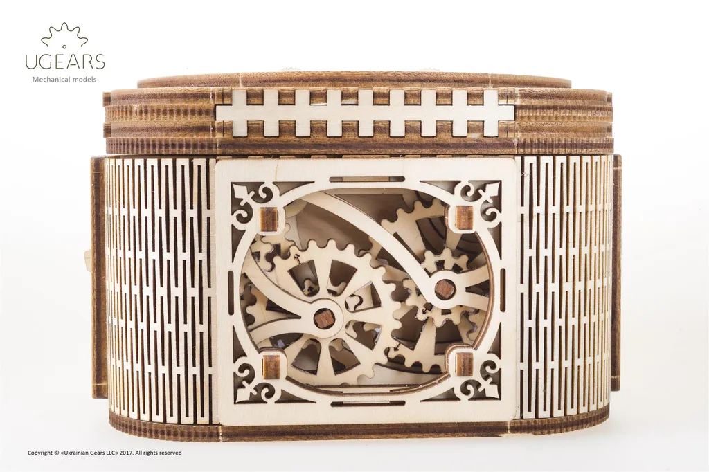 Coffre au Trésor Puzzle 3D en Bois avec Serrure à Code Mécanique - 6