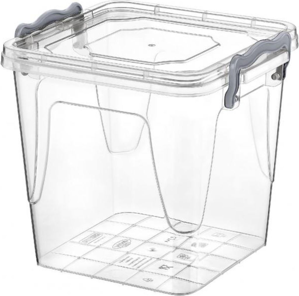 Aufbewahrungsbox Aufbewahrungsbehälter Transparentbox Kunststoffbox Klappbox Plastikbox mit Deckel 3,7L