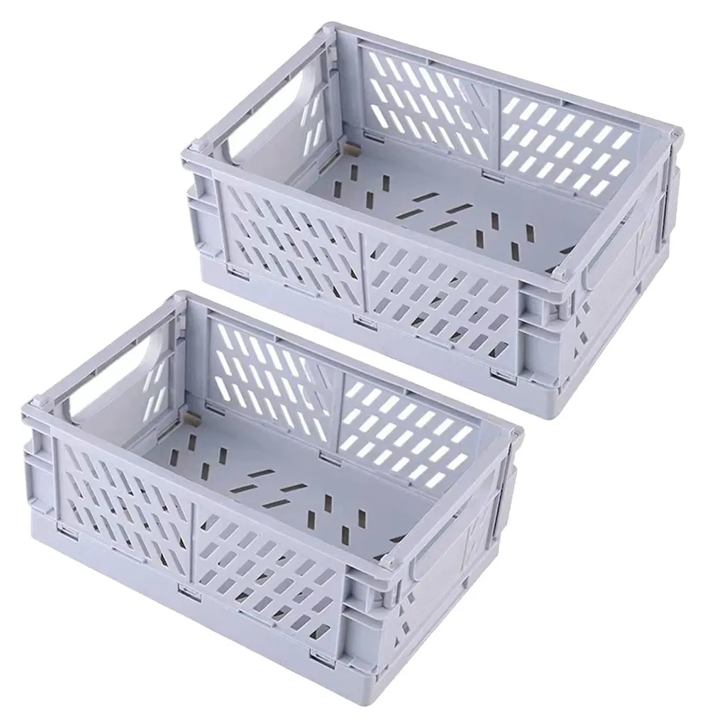 Panier de rangement pour bureau et dressing petit organisateur pliable