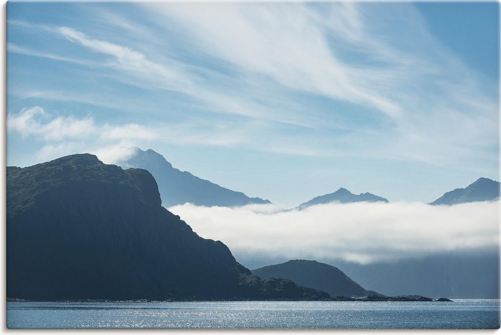 ARTland Leinwandbild Haukland Beach Lofoten Größe: 60x40 cm