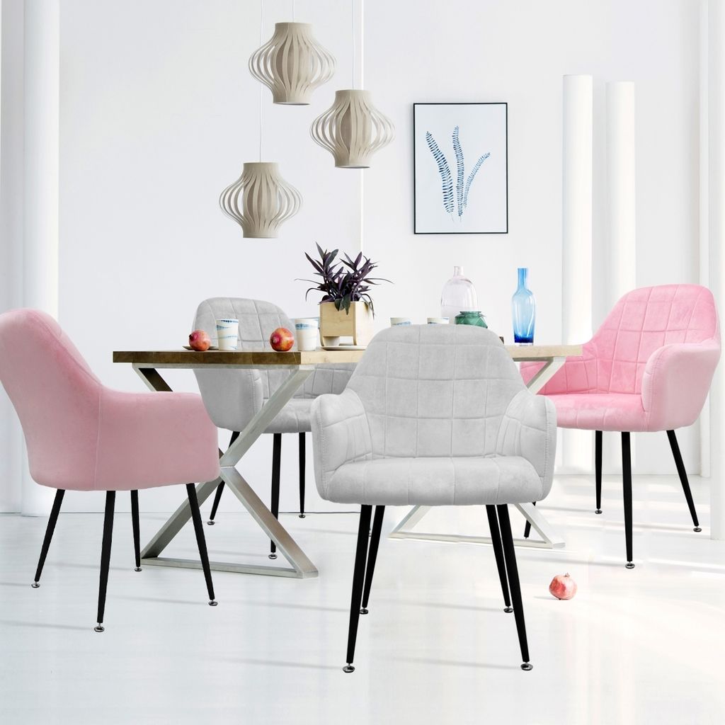 ML-Design 4er Set Esszimmerstuhl mit Rückenlehne, Produktbild 