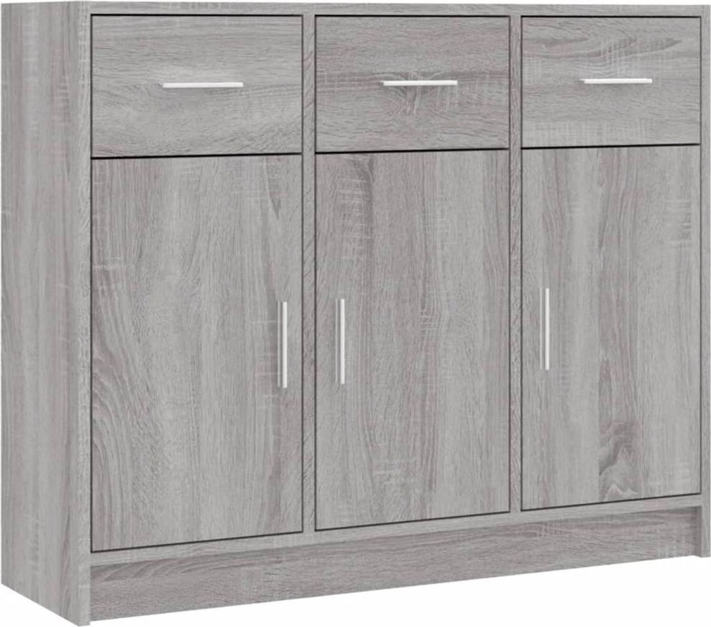 vidaXL Príborník Grey Sonoma 91x28x75 cm odvodený výrobok z Obrázok produktu 