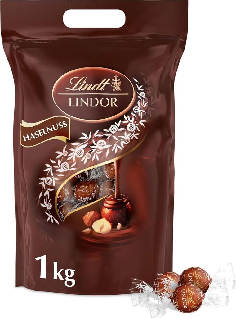 Lindt Lindor Kugeln Vollmilch Haselnuss 1kg