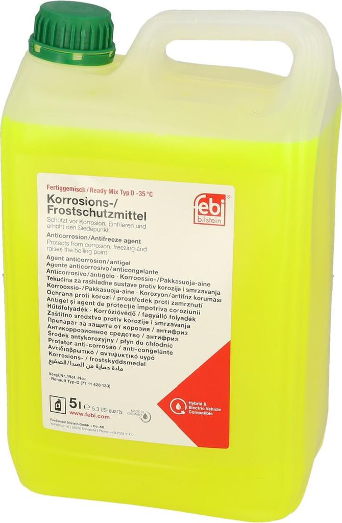 FEBI BILSTEIN Kühlmittel Kühlerfrostschutz 5L Grün Produktbild 