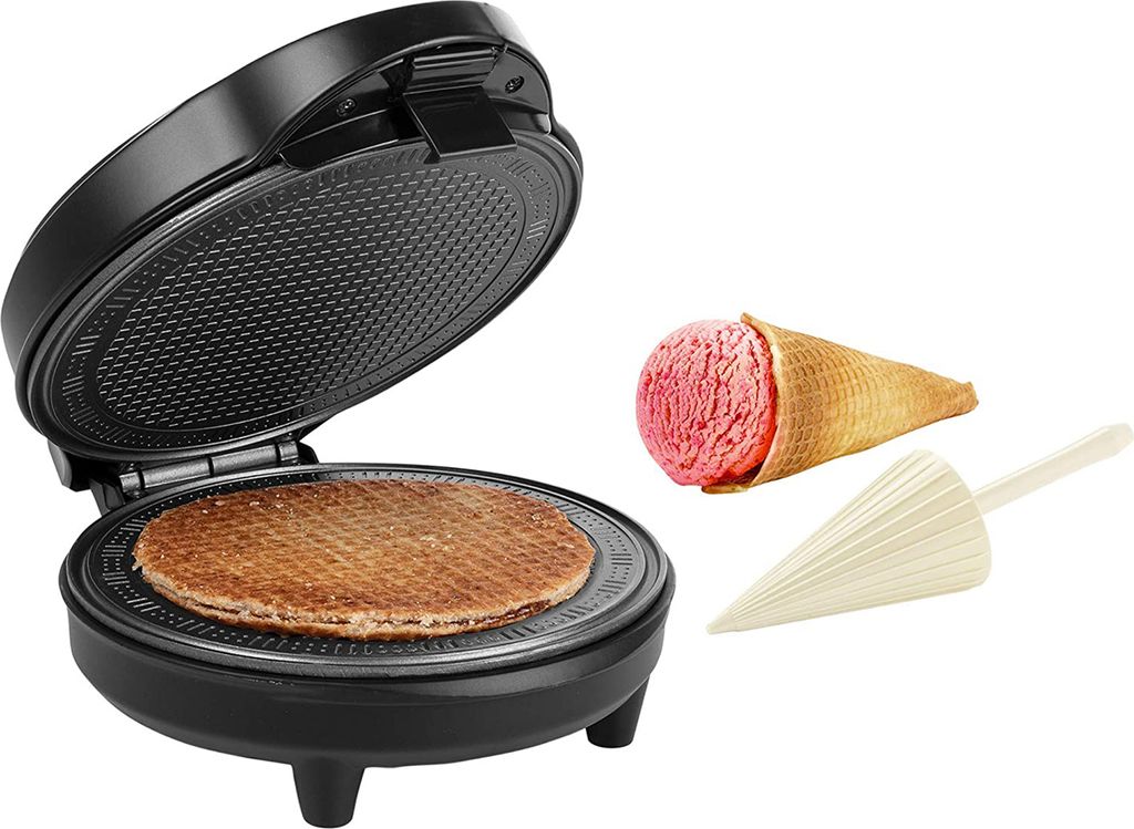 Tristar Eiswaffeleisen 700 W 20 cm Schwarz