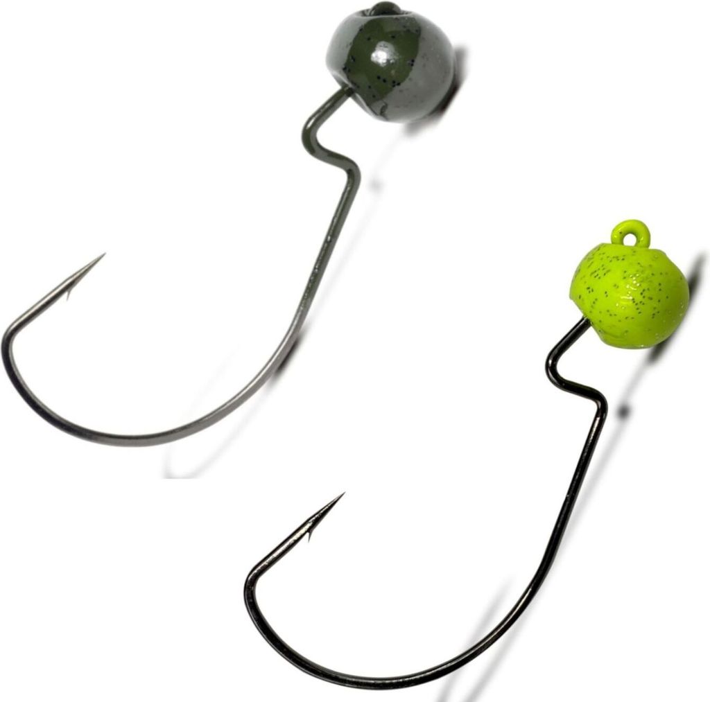 VMC 7340RJ Rugby Jig - Jighaken, Größe / Gewicht / Farbe / Inhalt:Gr. 3/0 / 5g / Green Pumpkin / 4 Stück