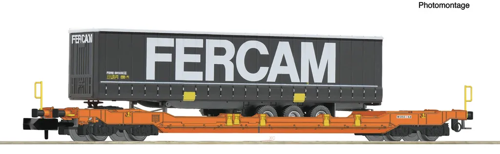 Wagon de transport de semi-remorque T5 Wascosa Fleischmann 6660040