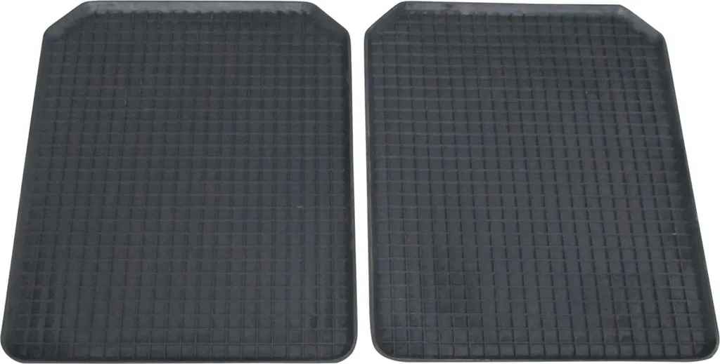 2x Tappetini Gomma Auto HIGH EDGE Anteriori Neri | Protezione Totale