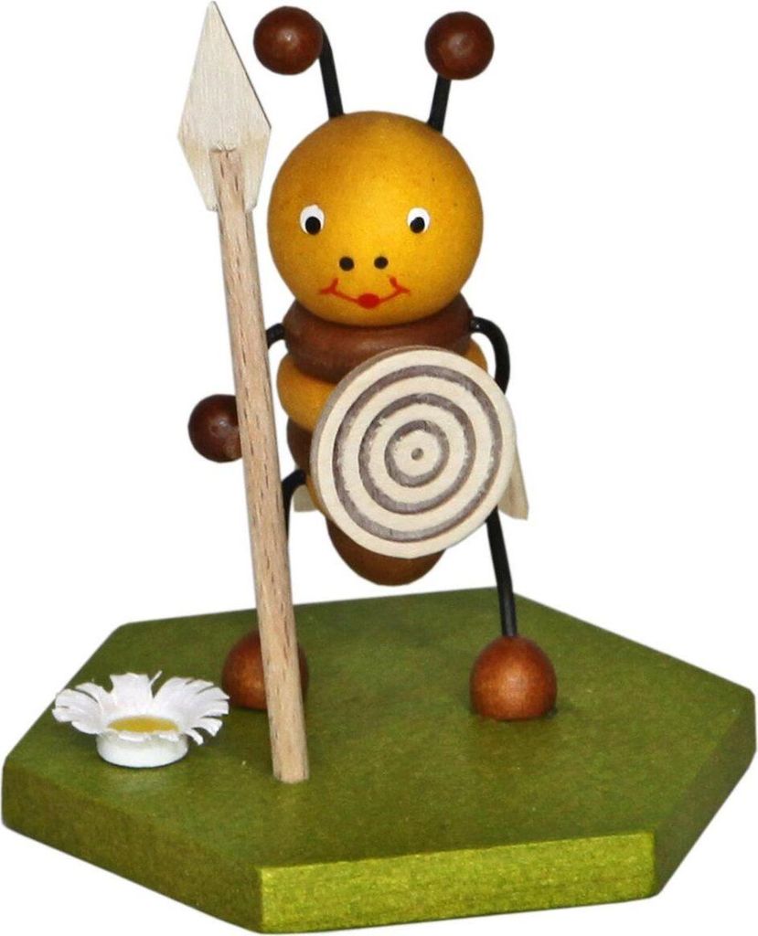 Miniaturfigur Wächter-Biene bunt Höhe 8cm NEU