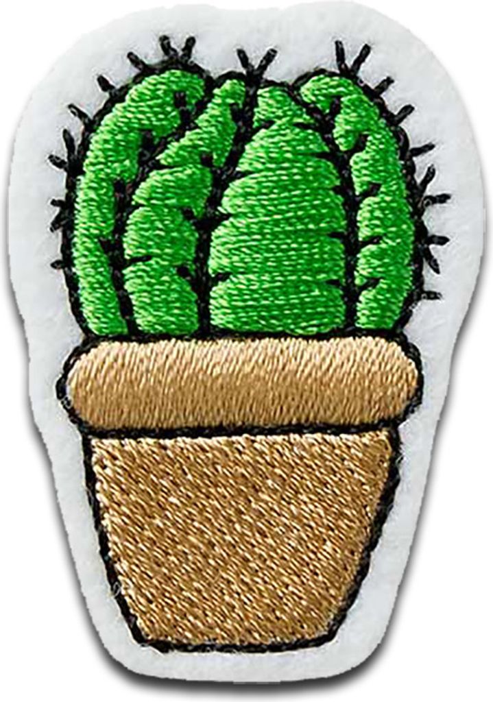 Mono Quick 0218x Kakteen Bügelbild, Patch Kaktus Blüte Wüste, Aufnäher Aufbügler : 02180 – Kaktus kugelform Motiv: 02180 – Kaktus kugelform