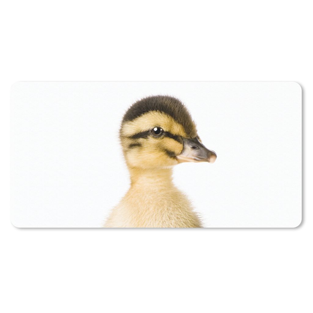 MuchoWow Schreibtischunterlage Ente - Gelb - Tiere - Natur 80x40 cm - XXL Mauspad - Gaming Mauspad