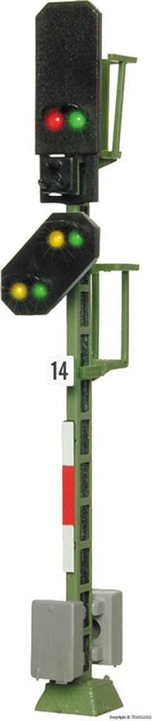 Viessmann 4014 - H0 Licht-Blocksignal mit Vorsignal - Neu