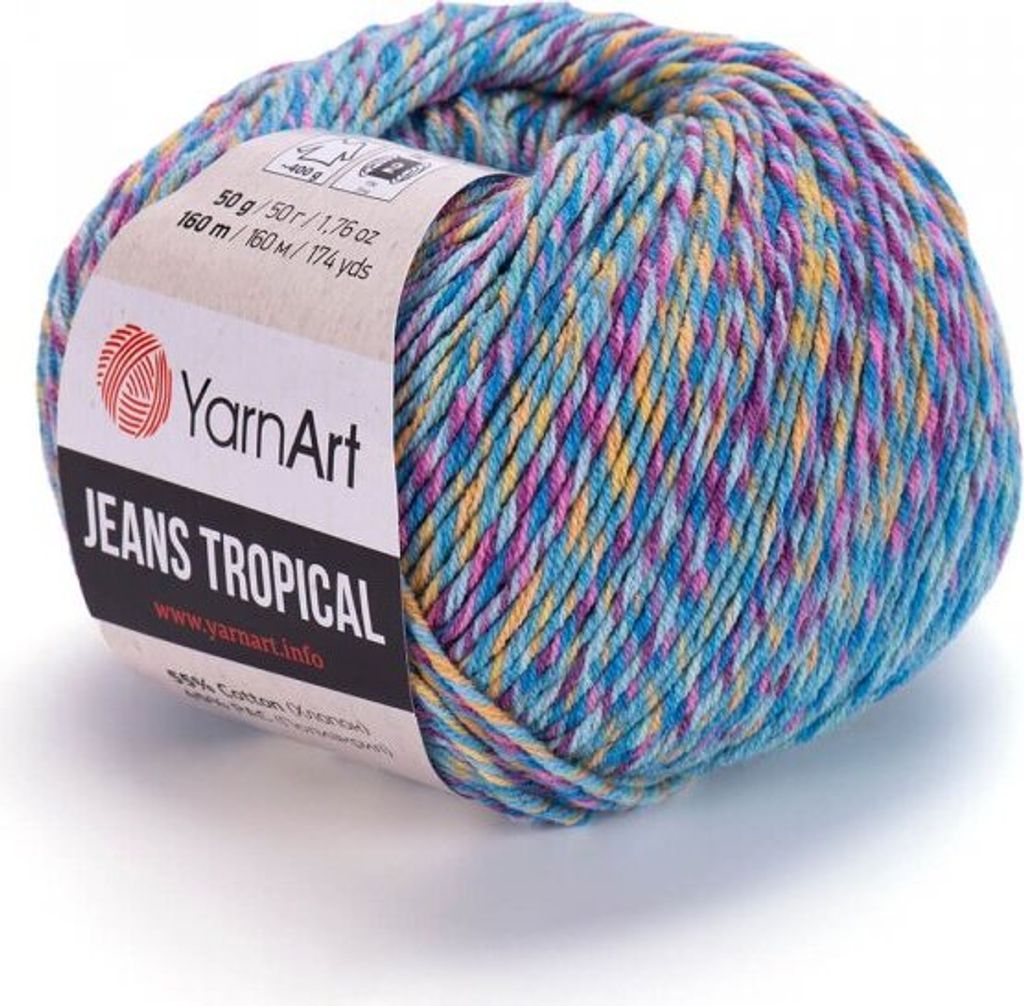 Yarn Art Jeans Tropical 618 Multi Strickgarn Produktbild 
