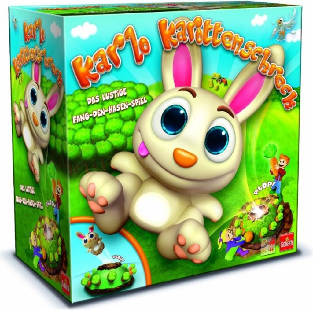 A game box featuring a cartoon rabbit and game elements.