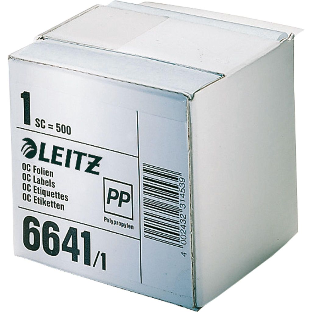 LEITZ Schutzfolienschildchen auf Rolle transparent 72 x 39 Produktbild 