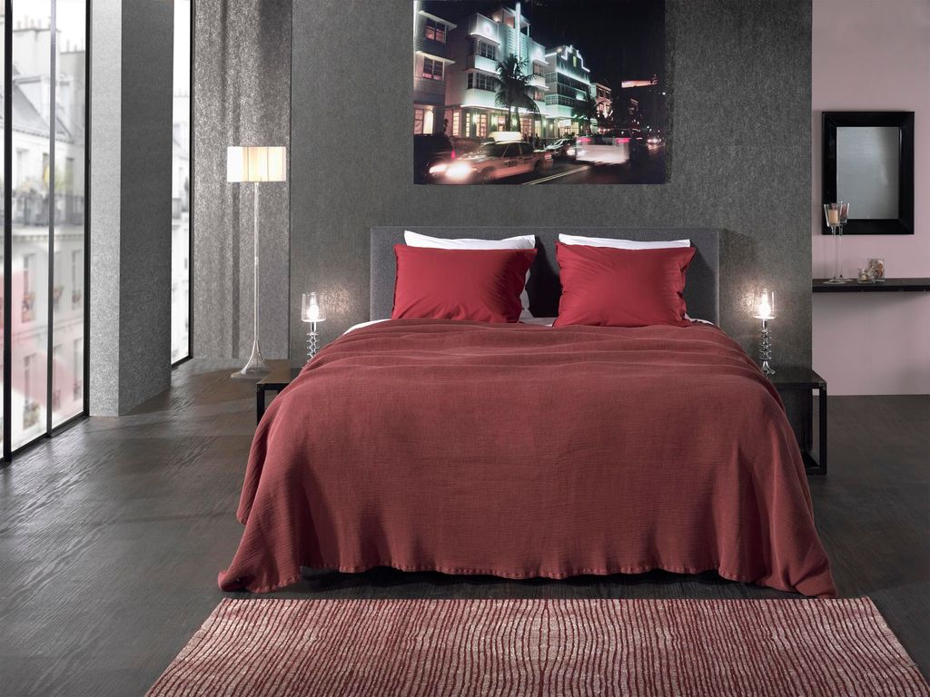 ICA Bettoberwurf  270X260 Maroon Brown Produktbild 