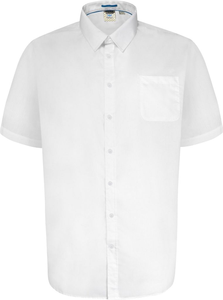 Duke - "D555 Delmar" Hemd für Herren kurzärmlig DC204 (5XL) (Weiß)