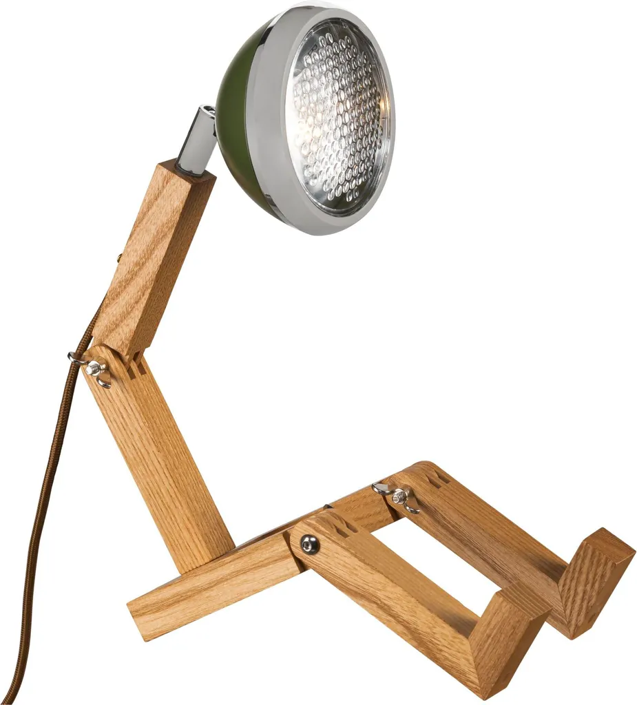 Mr. Wattson Mini Lampada da Tavolo Verde Militare - Design Piffany