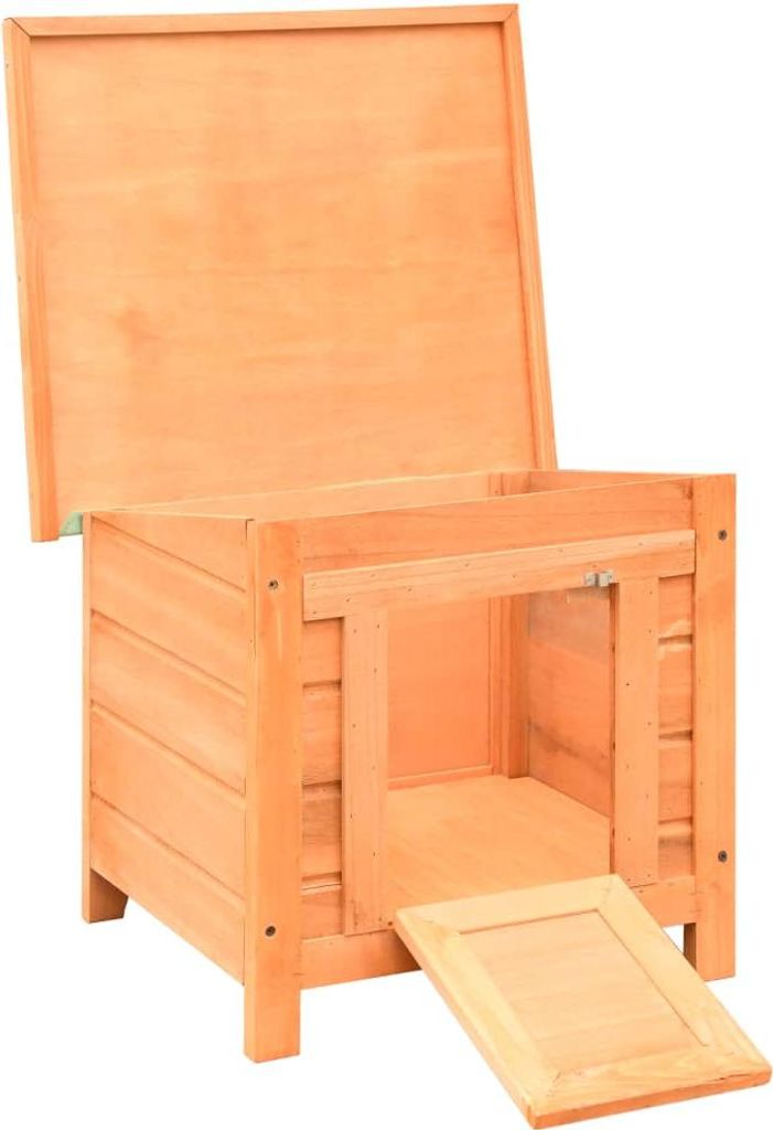 vidaXL Katzenhaus 50x46x43,5 cm Kiefernholz & Tannenholz