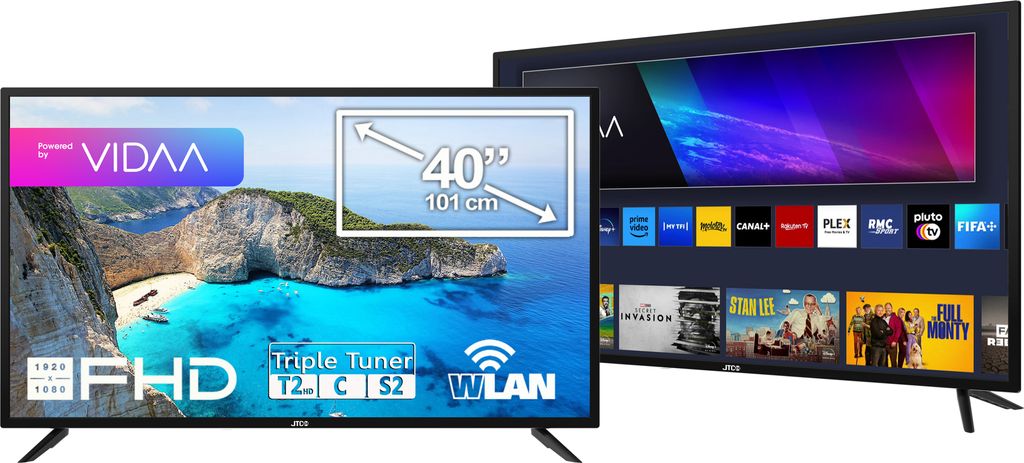 40" Full HD Smart TV/TV JTCS40F39401SL, VIDAA, trojitý Obrázek produktu
