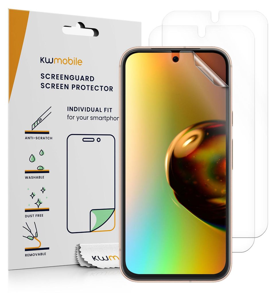 kwmobile 3x Displayschutzfolie kompatibel mit Google Pixel Produktbild 