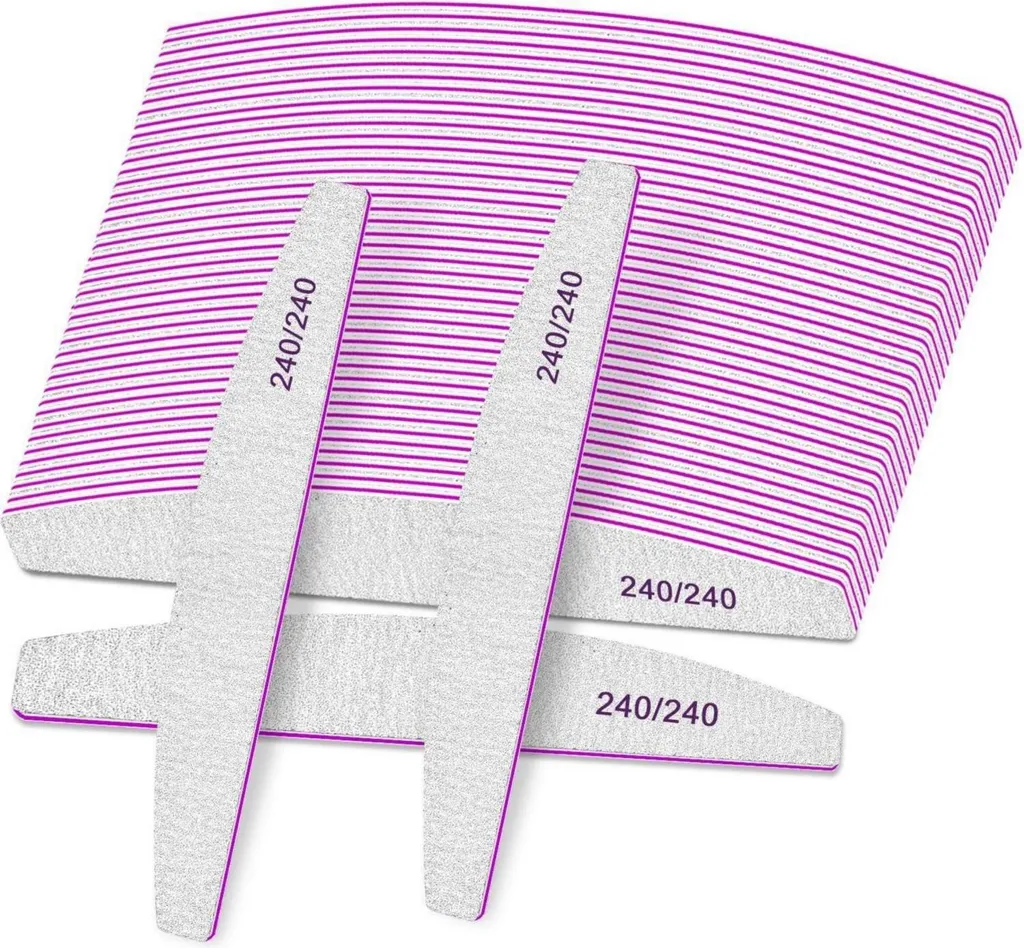 Limes à ongles douces pour ongles fragiles lot de 25 grain fin 240/240