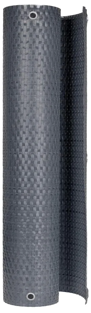 Brise-vue balcon résistant aux UV anthracite vidaXL avec œillets alu 6m