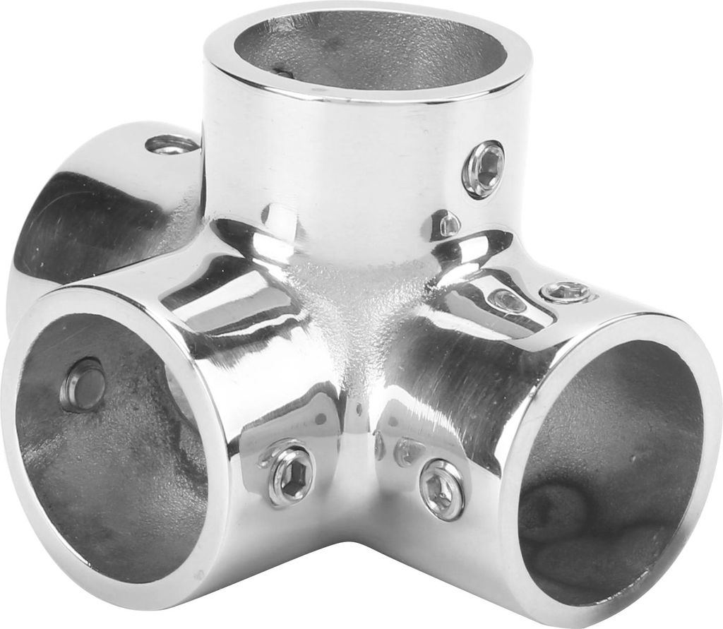 connettore a T per corrimano a 4 vie da 1 pollice Accessori Immagine del prodotto 