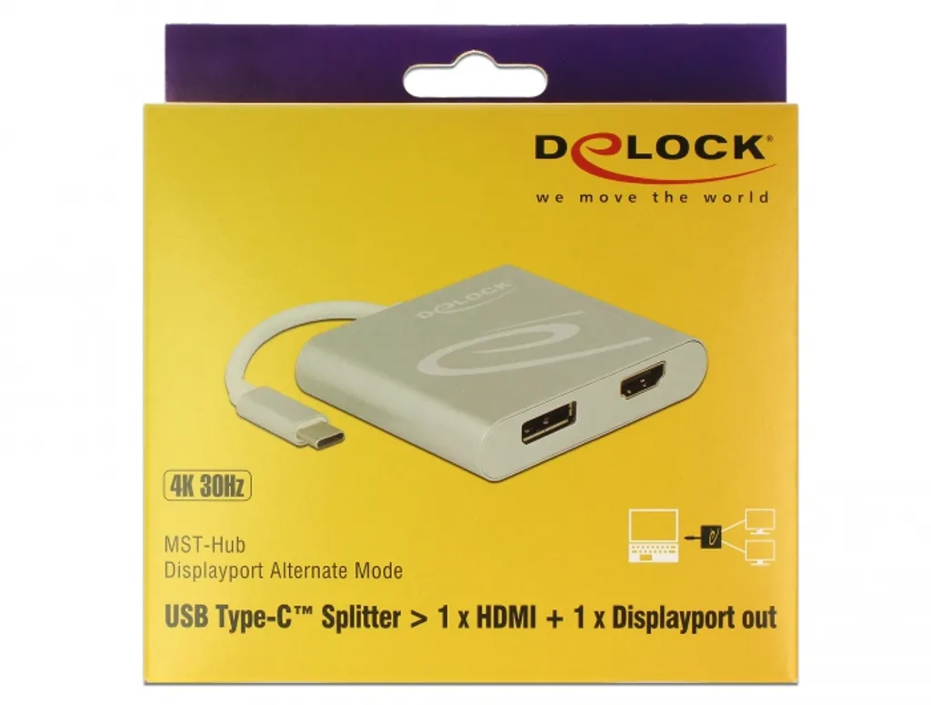 Adaptateur USB-C pour étendre votre bureau sur HDMI DisplayPort