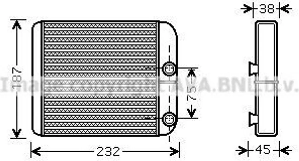 Échangeur Thermique PRASCO VO6129 Haute Performance pour OE MR460150