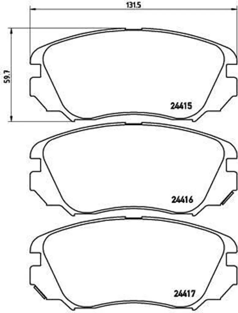 Plaquettes Brembo P 59 054X pour Freinage Puissant sur Insignia A et Malibu