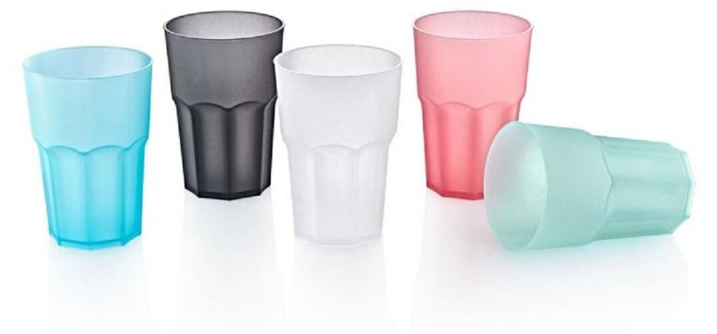 Bicchiere di plastica 480ml - GLASSY CUP riutilizzabile Immagine del prodotto 