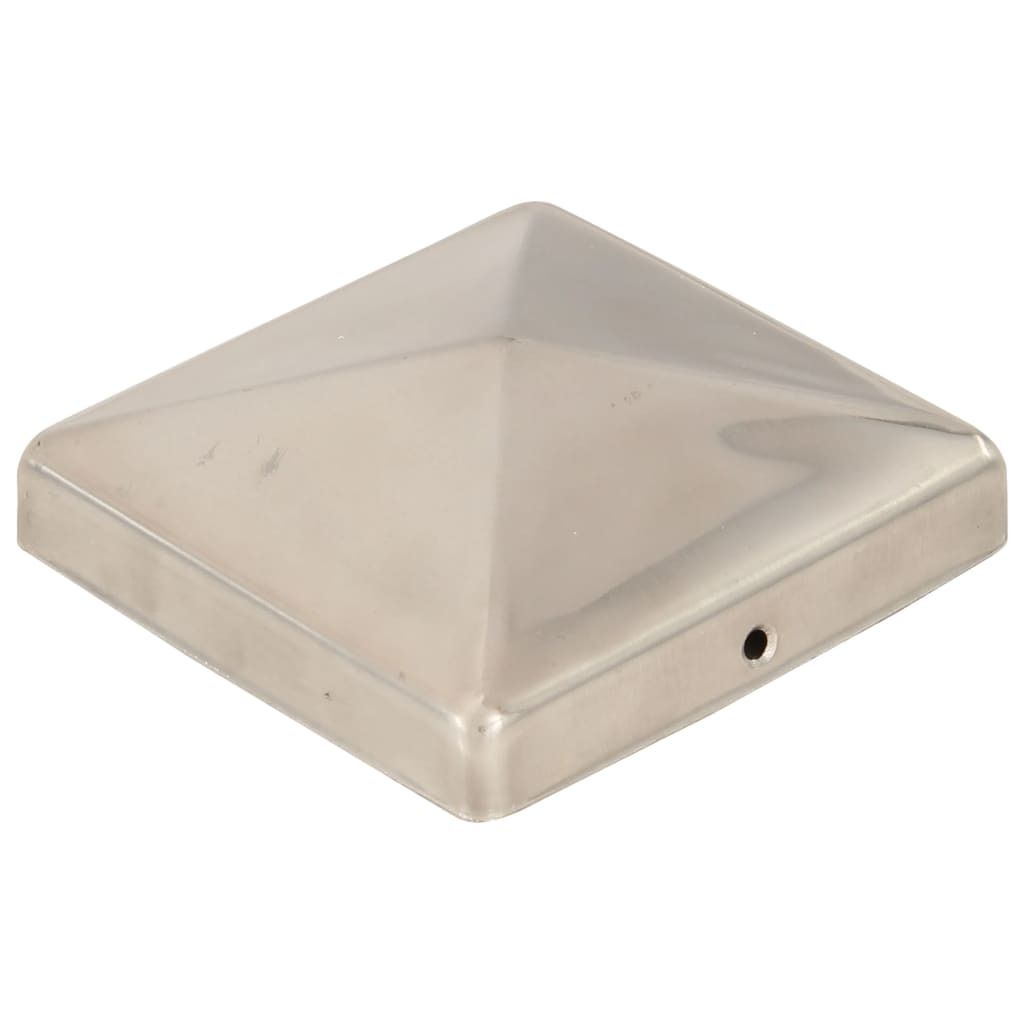Tappi per pali 6 pz. Piramide in acciaio inox 101 x 101 mm Immagine del prodotto 