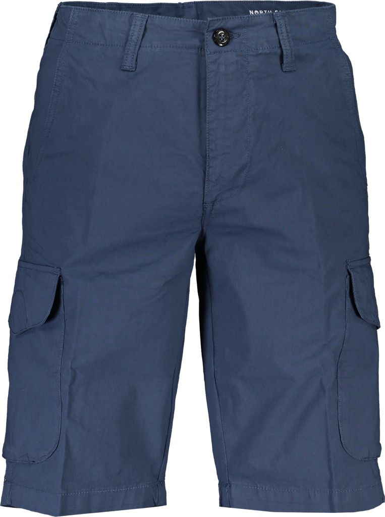 Blaue Herren-Bermudashorts: Regular Fit mit 4 Taschen