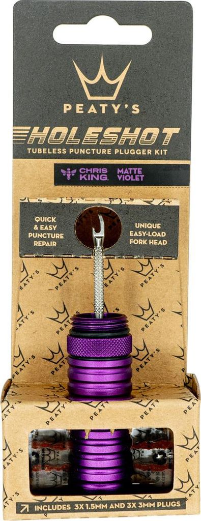 Holeshot Tubeless Puncture Plugger Kit - Violet